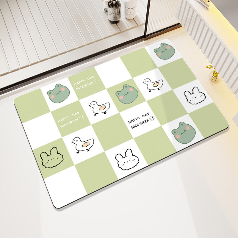 Fun-Themed Cartoon Bath Mat