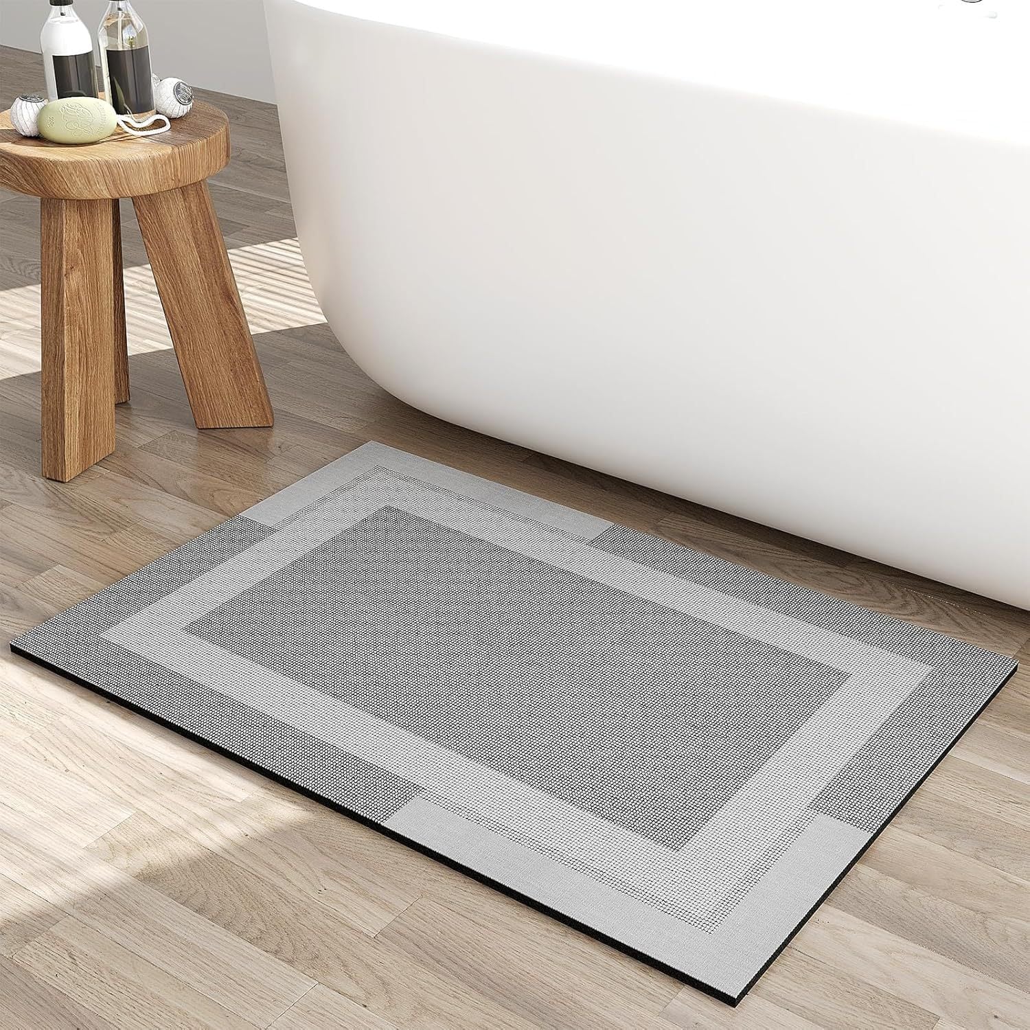 Modern Textured Bath Mat
