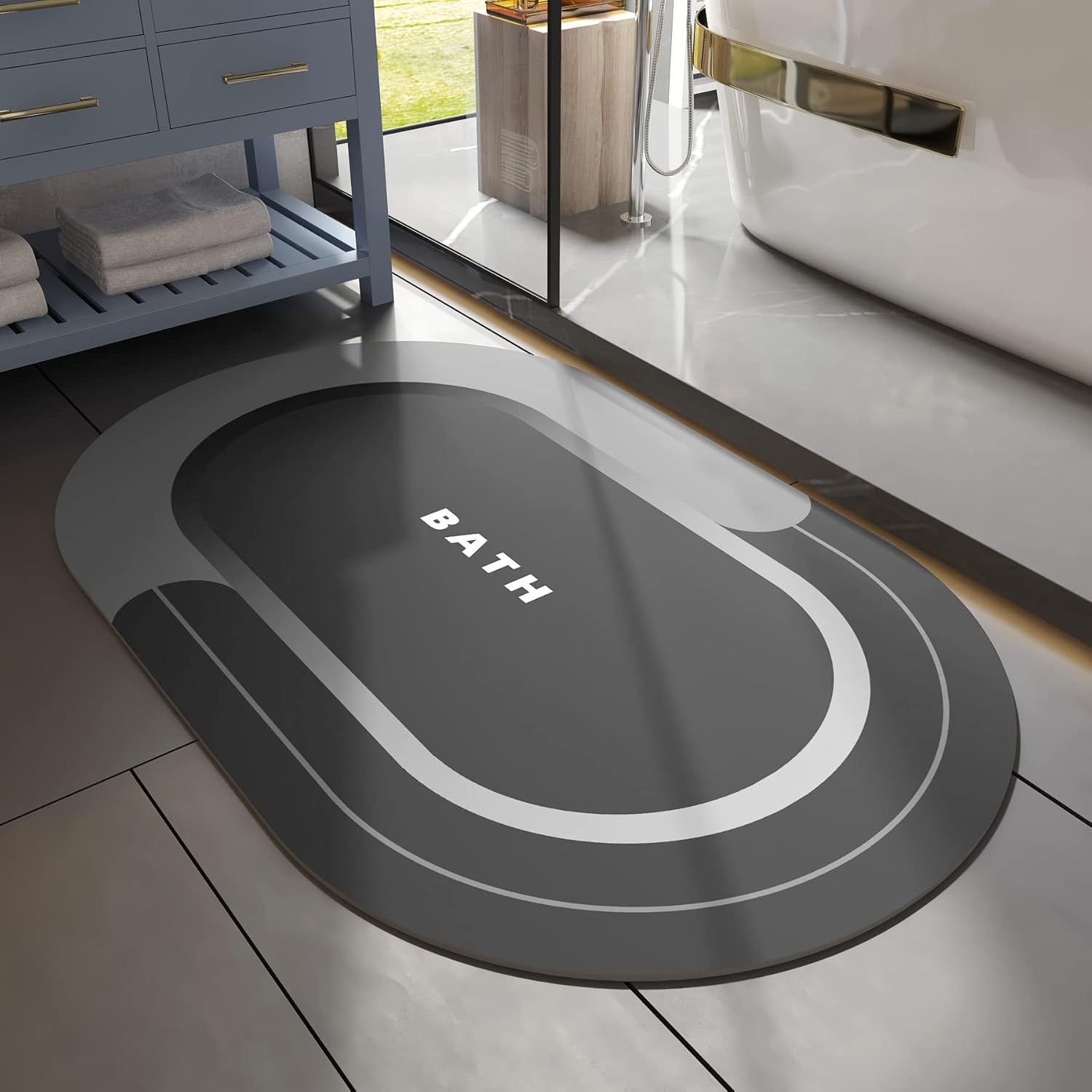 Versatile Absorbent Comfort Bath Mat