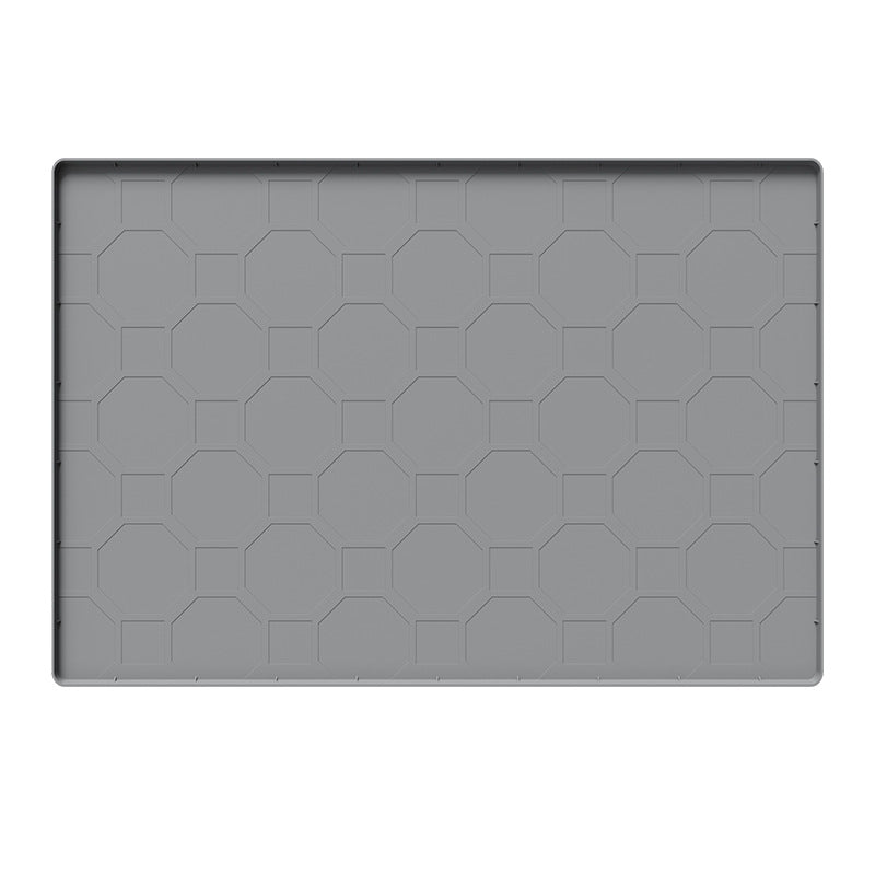 Non-Slip Silicone Utility Tray with Hex Grid Drainage