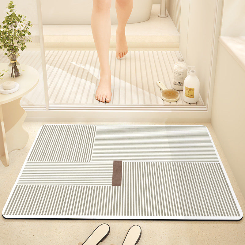 Textured Abstract Design Bath Mat