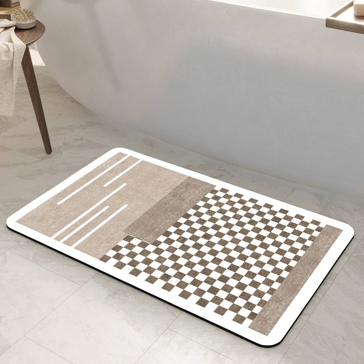 Abstract Modern Bath Mat