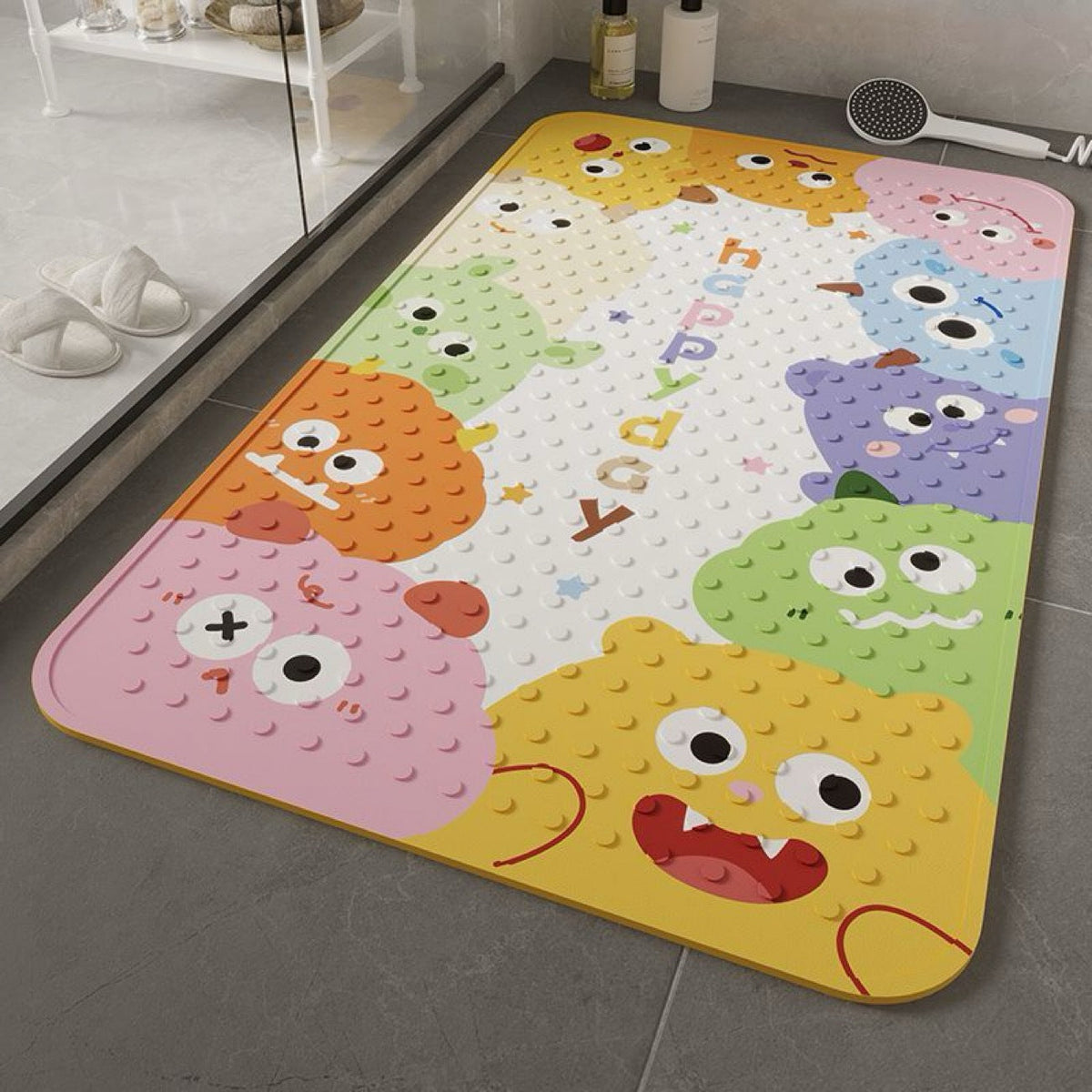 Cartoon-Themed Anti-Slip Bath Mat