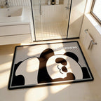 Cute Cartoon Bear-Themed Bath Mat
