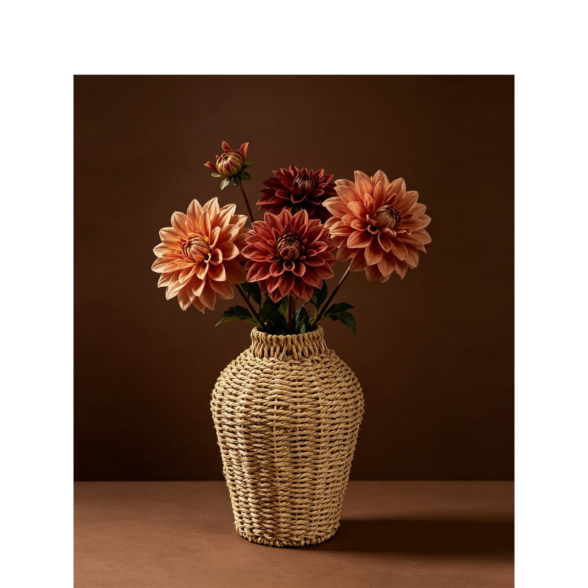 Handwoven Seagrass Decorative Vase Basket