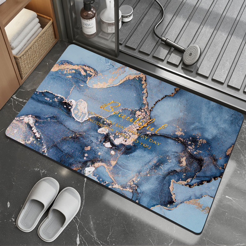 Floral Art Bathroom Mat