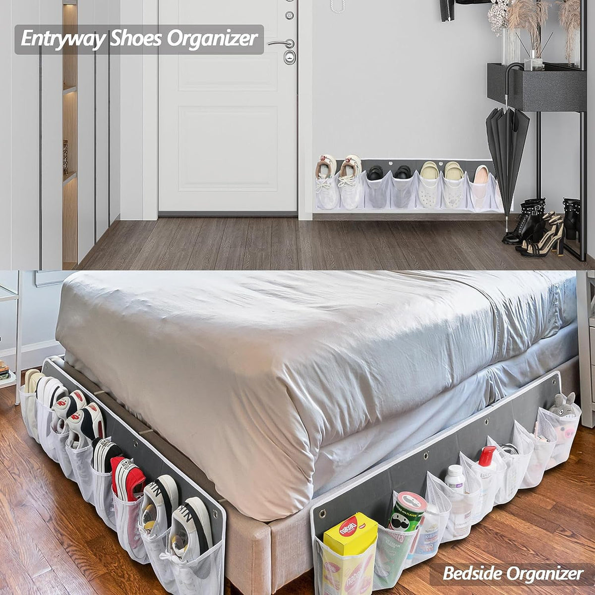 Transparent shoe storage bag