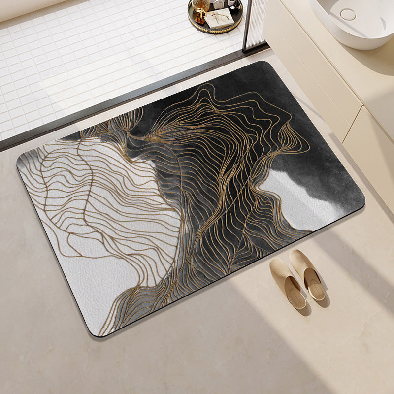 Playful Fruit-Themed Bath Mat