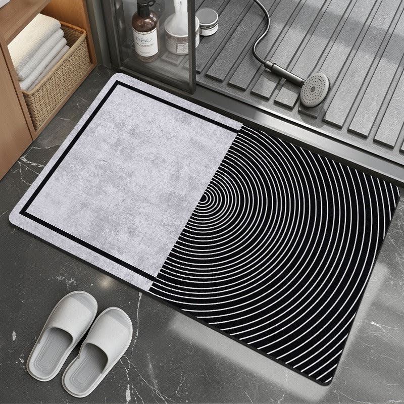Stylish Geometric Pattern Bath Mat
