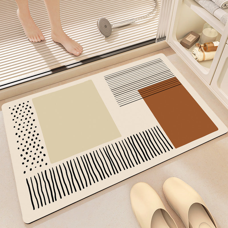 Geometric Abstract Bath Mat