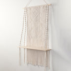 Macrame Wall Shelf with Hanger