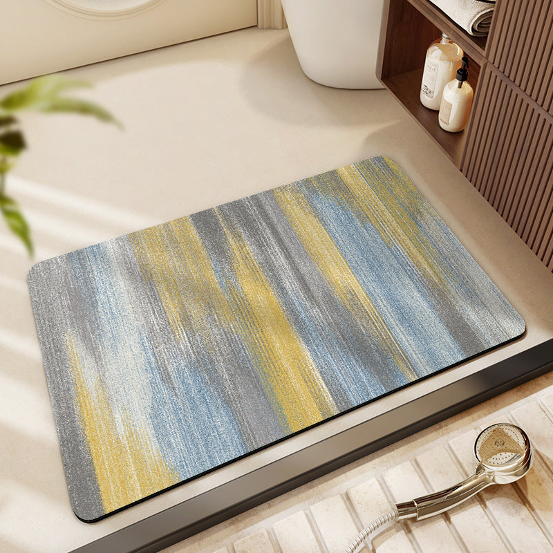 Floral Print Bath Mat