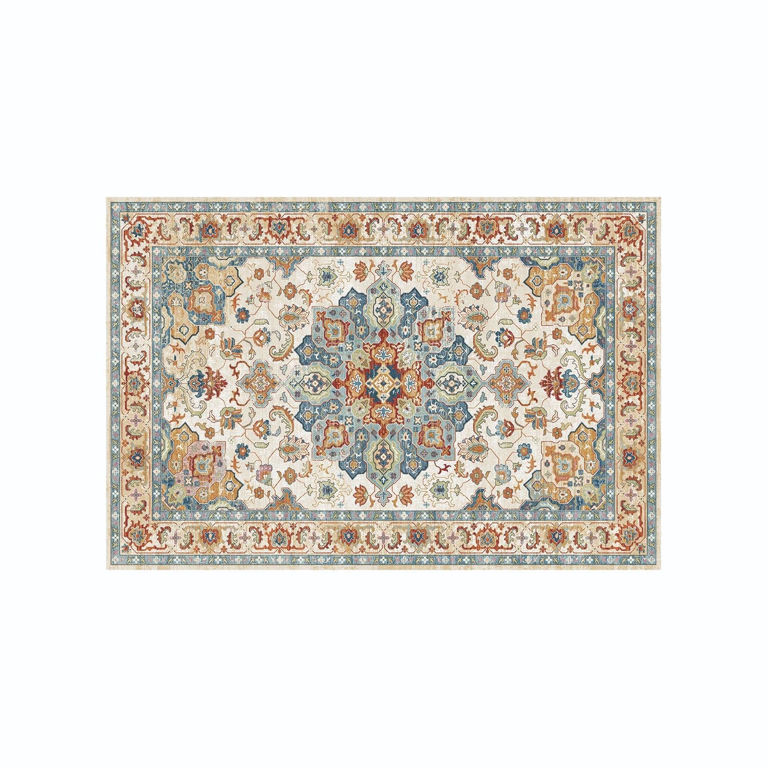 Elegant Vintage-Inspired Bath Mat