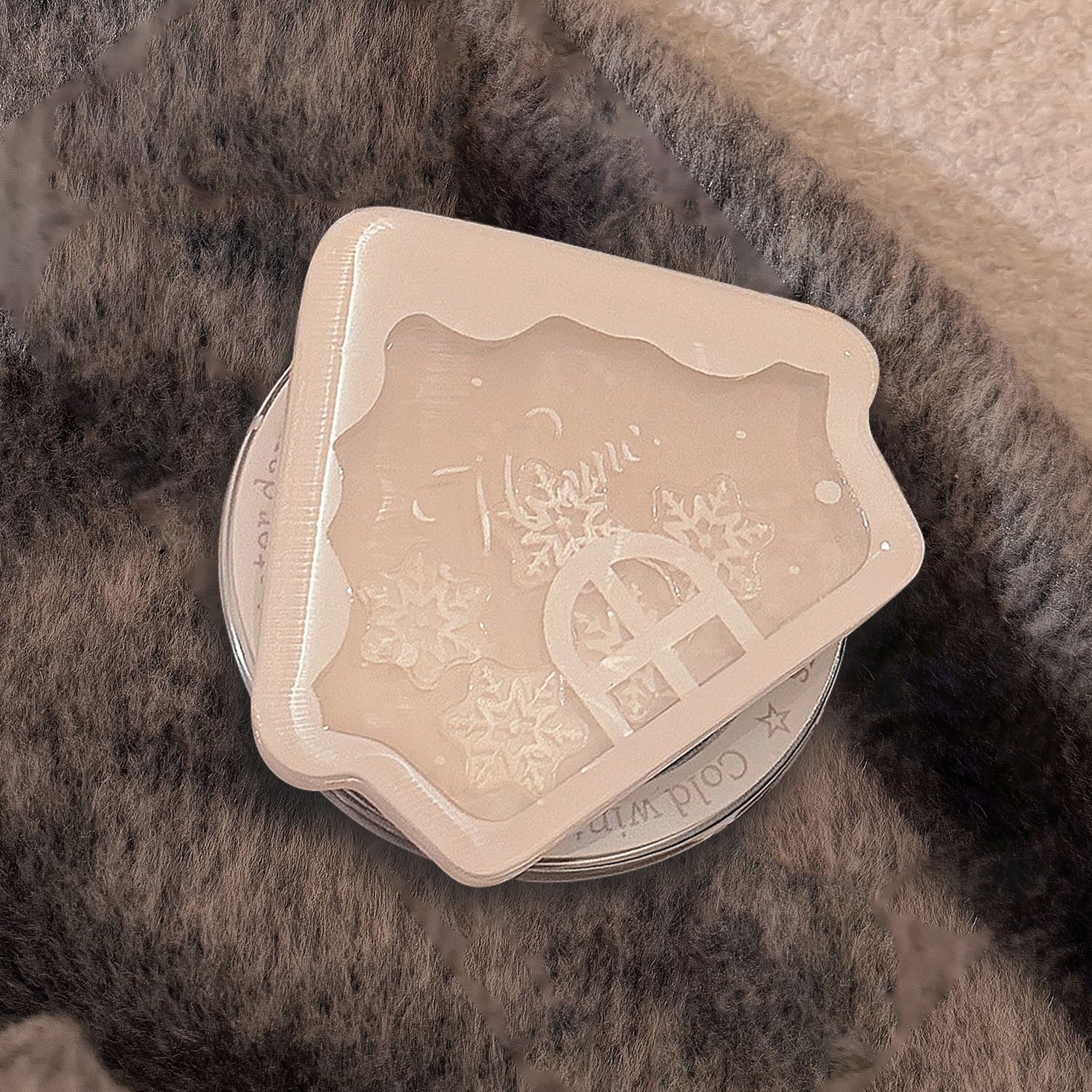 Fragrant candle in Winter House design