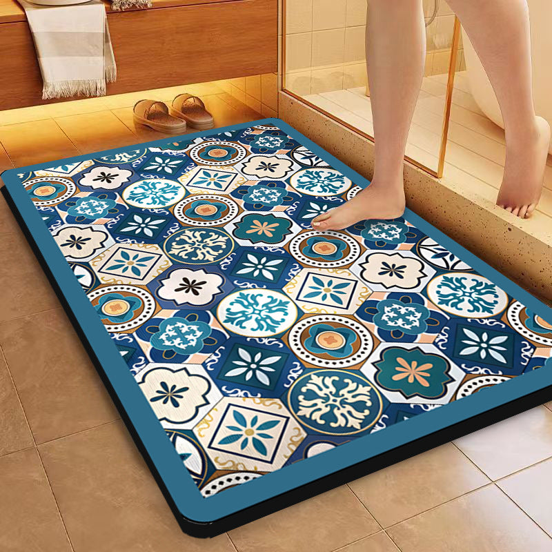 Decorative Vintage Pattern Bath Mat