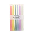Pastel tapered dinner candles