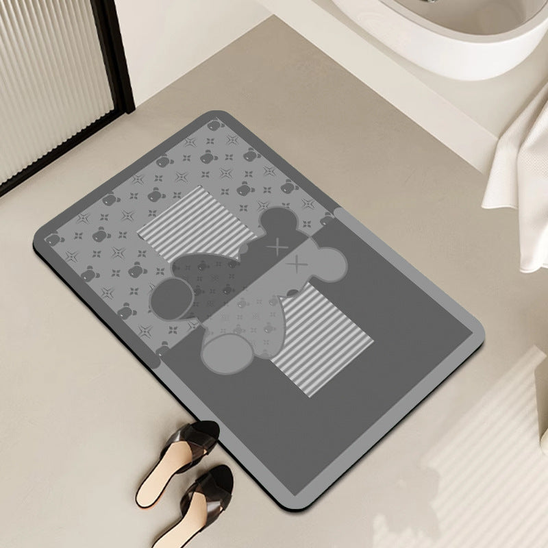 Cute Cartoon-Themed Bath Mat