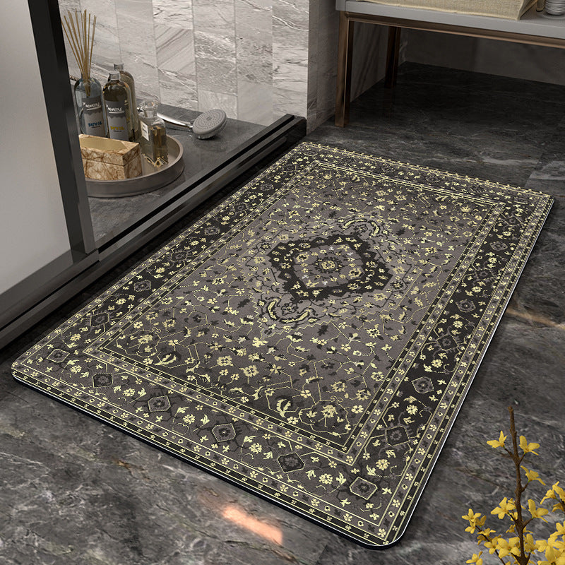 Floral Art Bathroom Mat