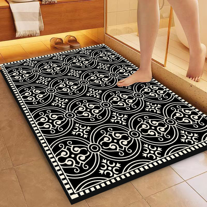 Decorative Vintage Pattern Bath Mat