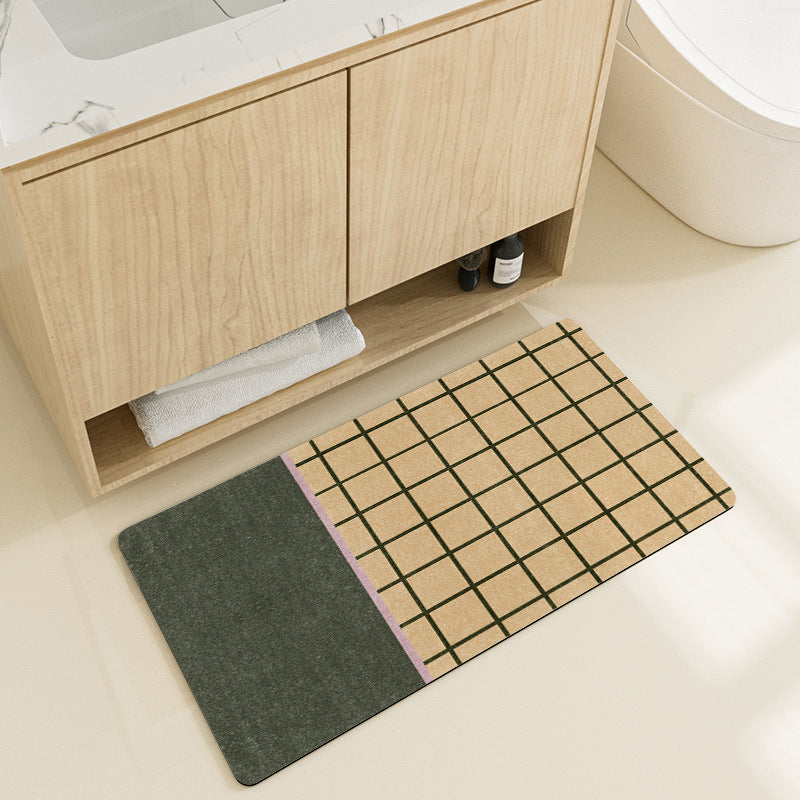 Stylish Geometric Pattern Bath Mat