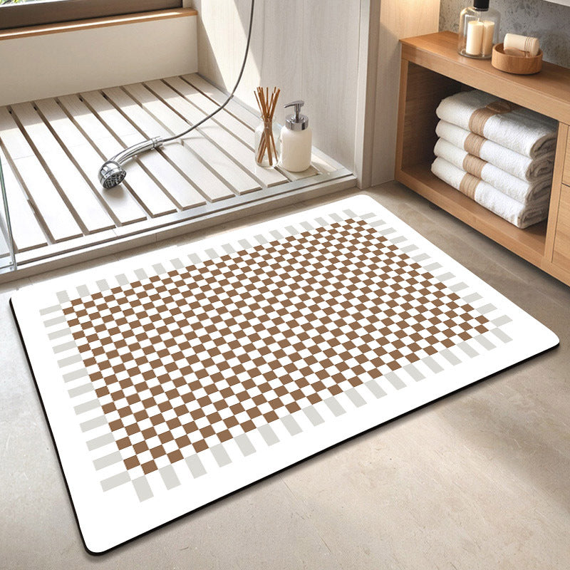Geometric Pattern Soft Bath Mat