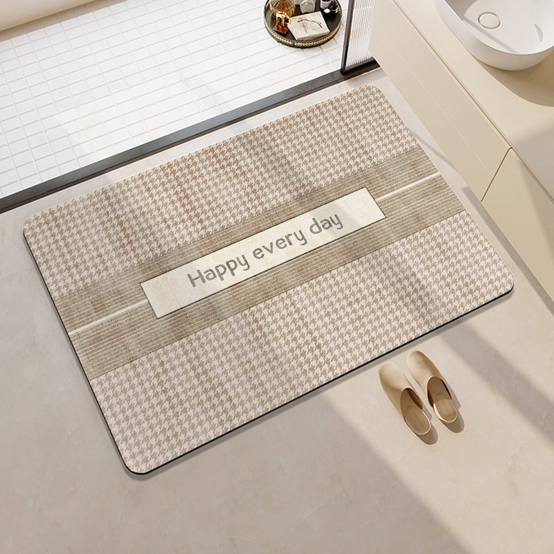 Abstract Pattern Non-Slip Bath Mat