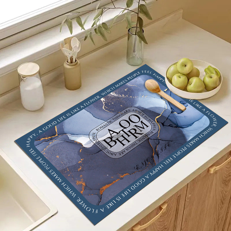 Abstract Geometric Kitchen Mat