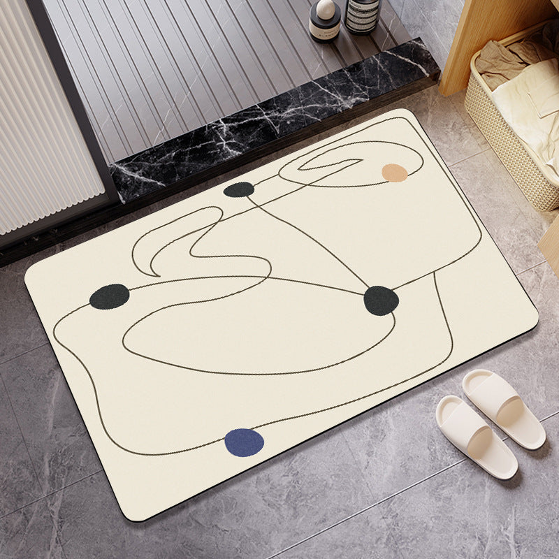 Abstract Geometric Design Bath Mat
