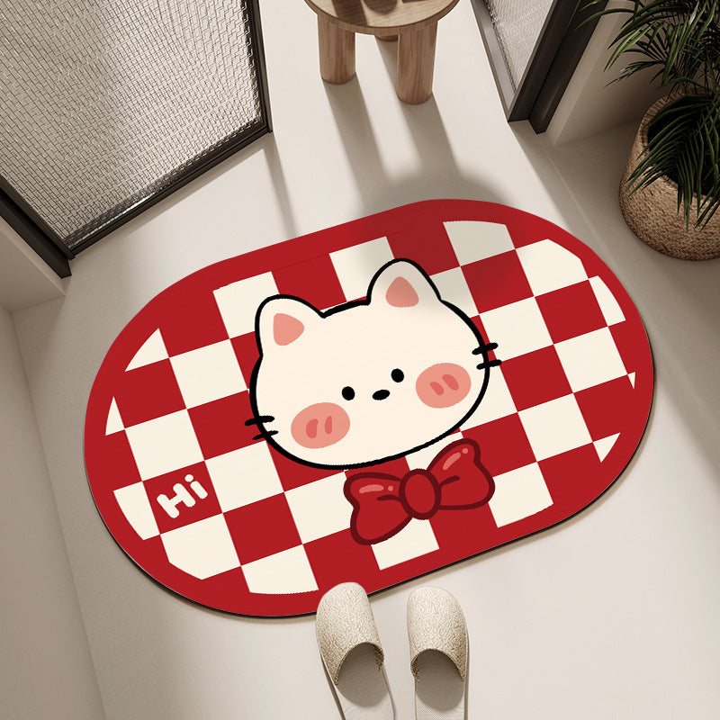 Cute Cartoon Dog Bath Mat