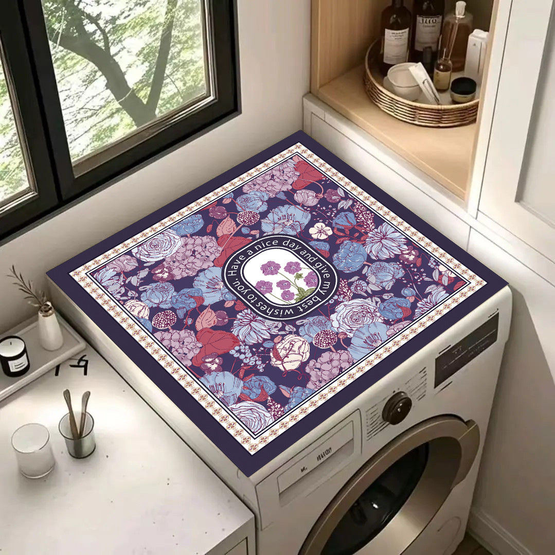 Vintage Floral Decorative Laundry Mat