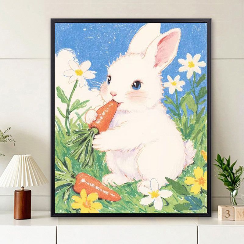 Cute Puppy Illustration Wall Art Meroci