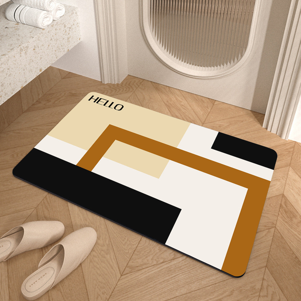 Modern Abstract Bath Mat