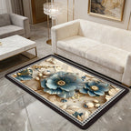 Floral Patterned Comfort Bath Mat