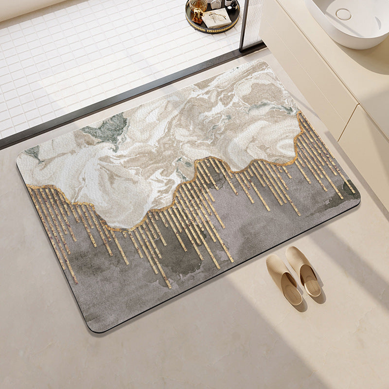 Playful Fruit-Themed Bath Mat