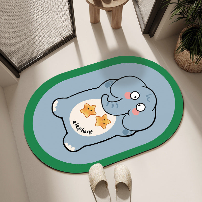 Cute Cartoon Dog Bath Mat