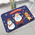Festive Holiday-Themed Bath Mat