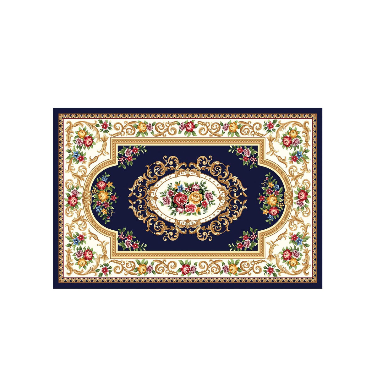Vintage-Inspired Decorative Bath Mat