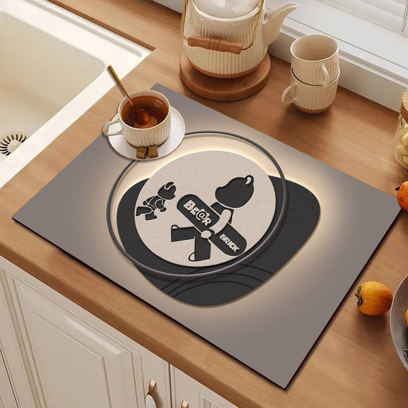 Cute Cartoon Character Kitchen Mat