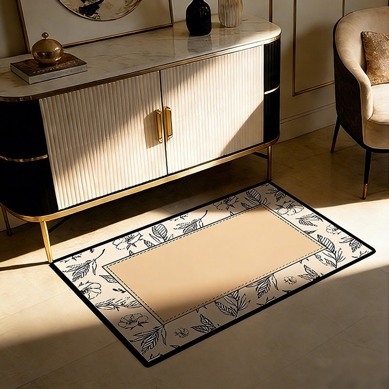 Floral Patterned Bathroom Mat