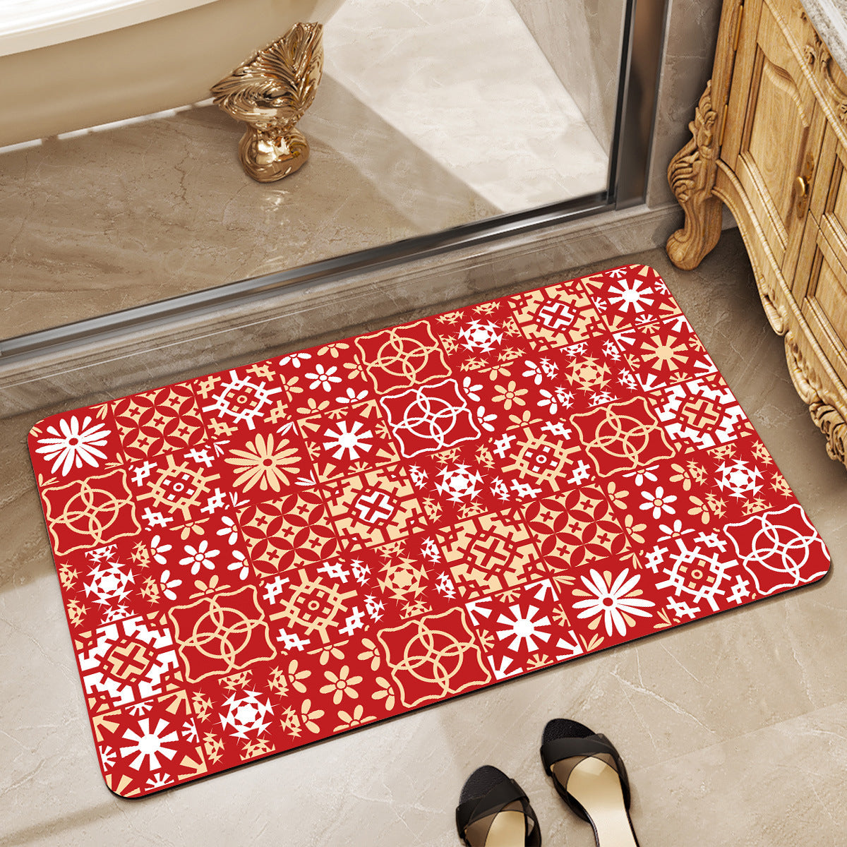 Stylish Abstract Bath Mat