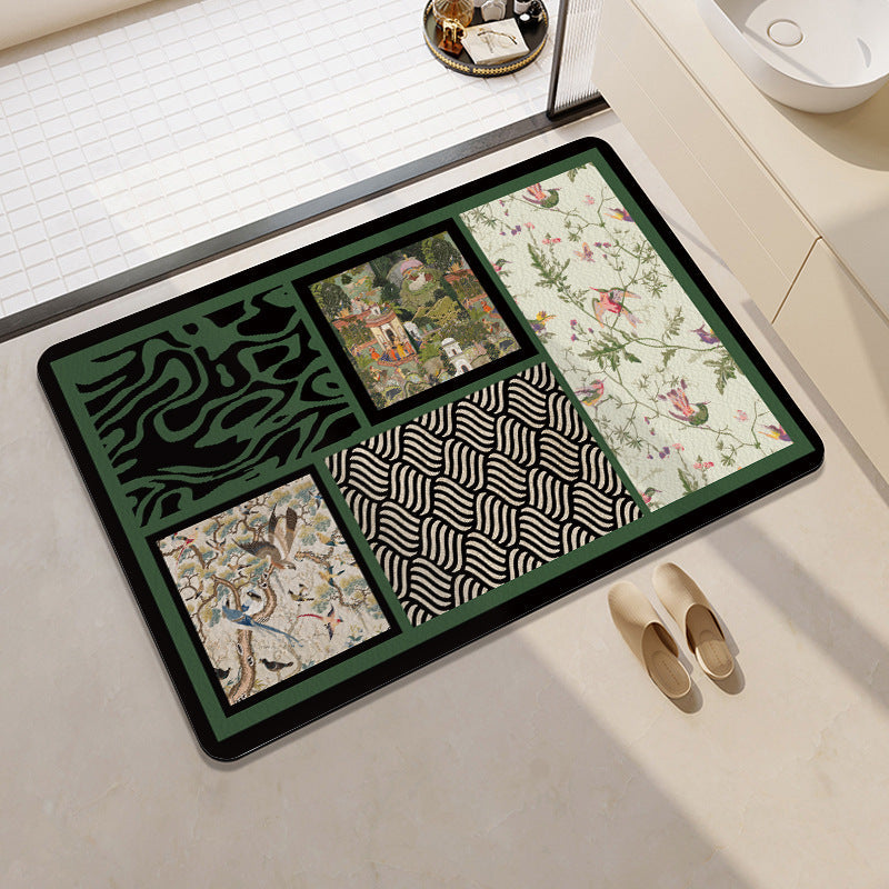 Playful Fruit-Themed Bath Mat