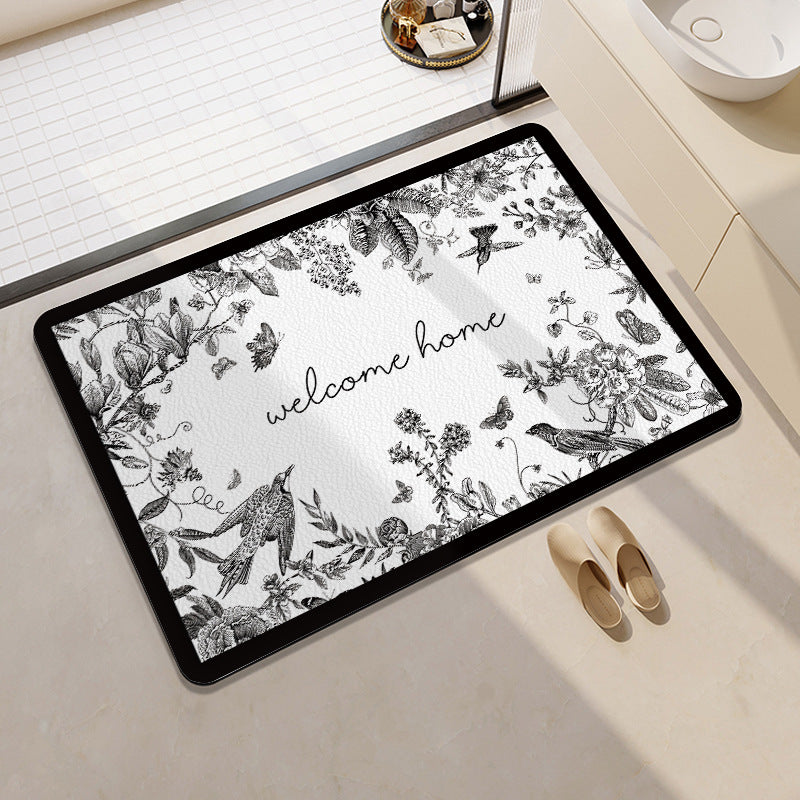 Playful Fruit-Themed Bath Mat