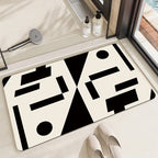 Playful Cow-Themed Bathroom Mat
