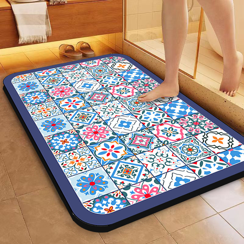 Decorative Vintage Pattern Bath Mat