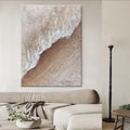 Textured Coastal Wave Canvas Art