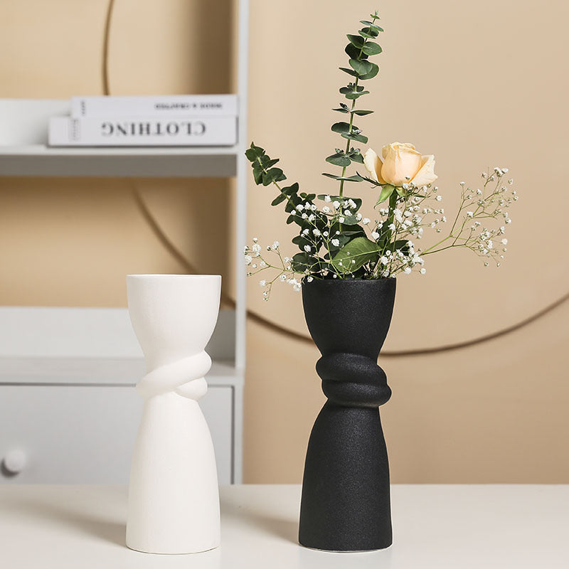 Elegant and contemporary ceramic vase