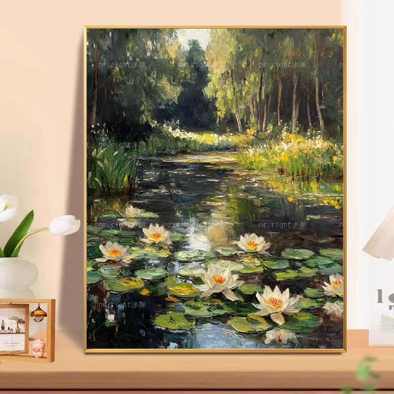 Floral Landscape Oil Painting Wall Art Meroci