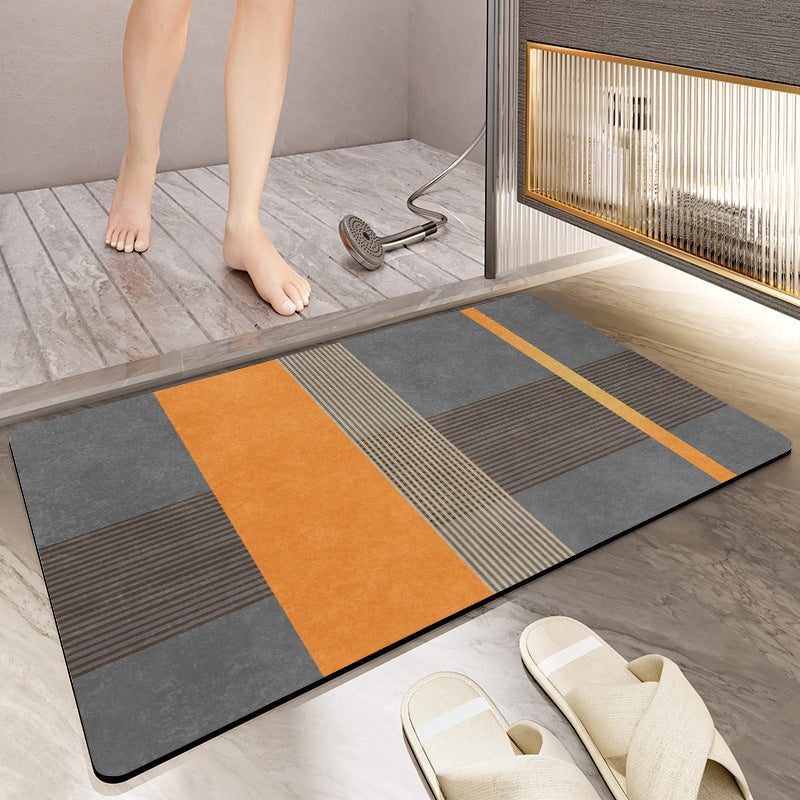 Textured Abstract Design Bath Mat
