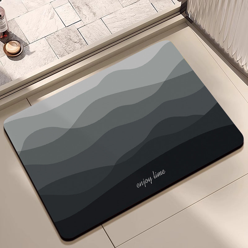 Motivational Phrase Bath Mat
