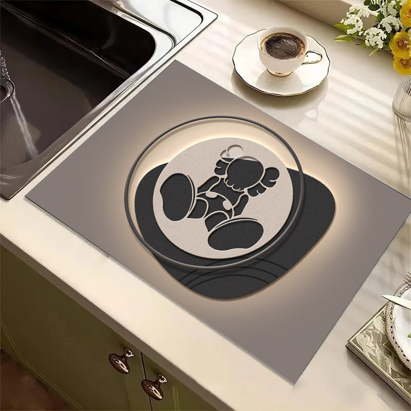 Cute Cartoon Character Kitchen Mat